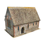 Georeferenced dense point cloud of building exterior in RCP/RCS format