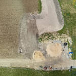 HD 2D orthomosaic image of construction site